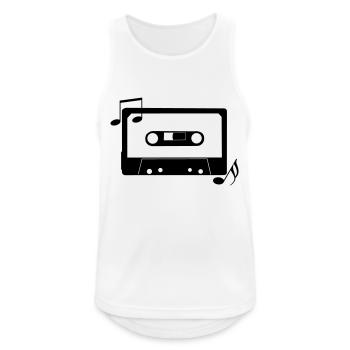 cassette - Men's Breathable Tank Top - white - Front - Nick (188cm)
