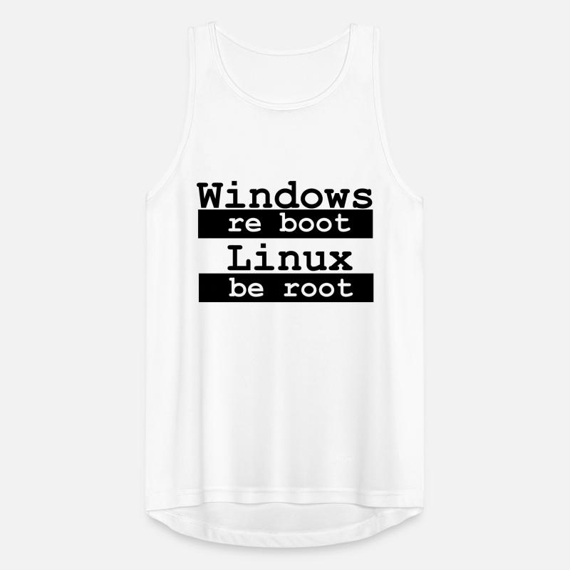 Windows re boot - Linux be root Men's Breathable Tank Top