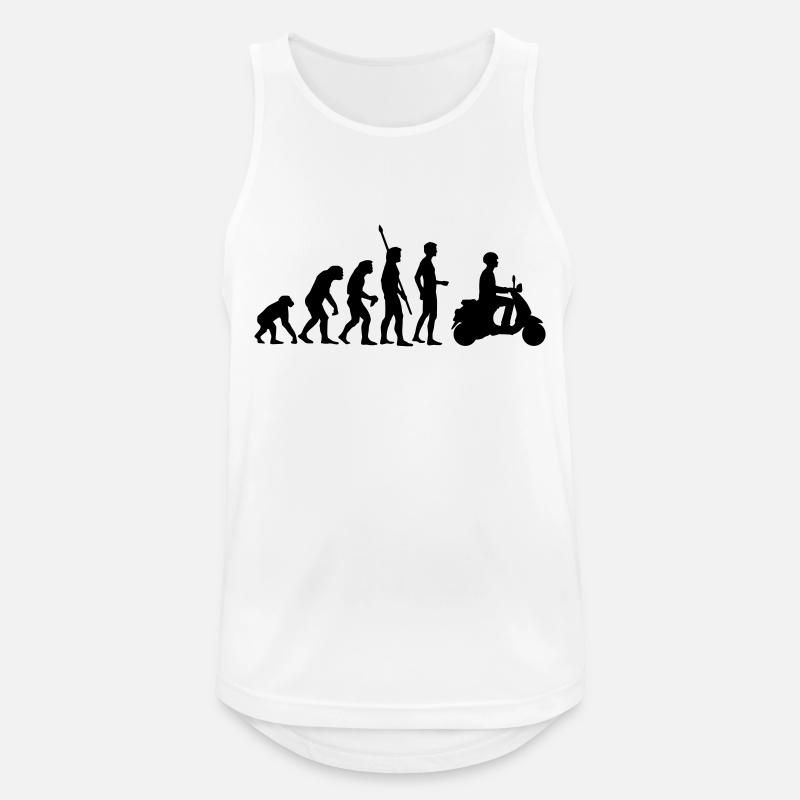 evolution_ - Men's Breathable Tank Top - white