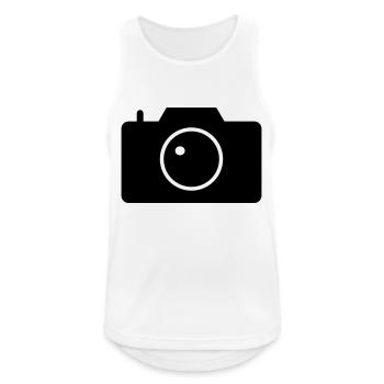 camera - Men's Breathable Tank Top - white - Front - Nick (188cm)
