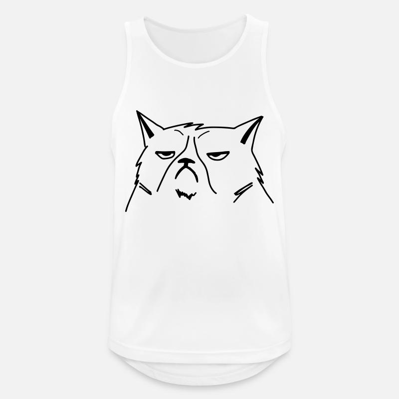 grumpy cat - Men's Breathable Tank Top - white