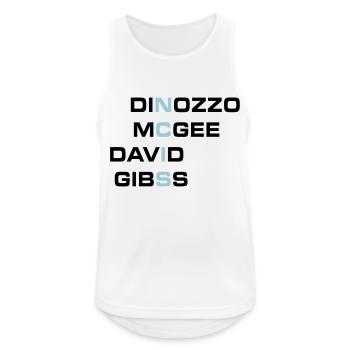 NCIS Agenten Team - Männer Tank Top atmungsaktiv - Weiß - Vorne - Nick (188cm)