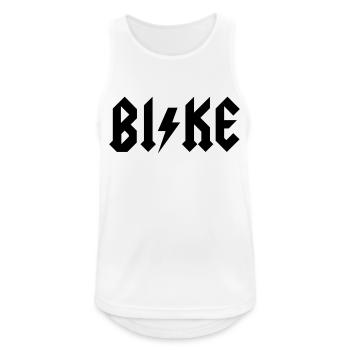 Bike - Männer Tank Top atmungsaktiv - Weiß - Vorne - Nick (188cm)