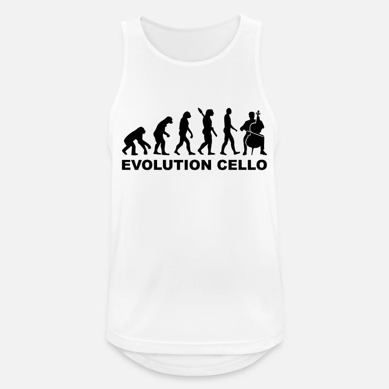 Evolution Cello - Men's Breathable Tank Top - white