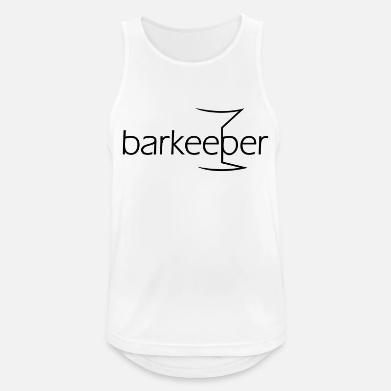 barkeeper (e, 1c) - Men's Breathable Tank Top - white