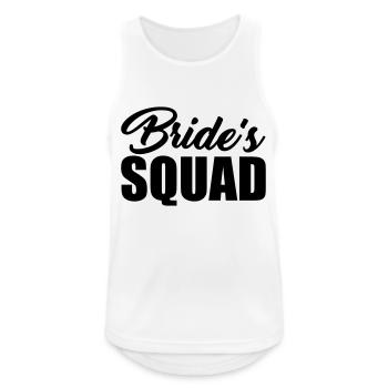 Bride's Squad - Männer Tank Top atmungsaktiv - Weiß - Vorne - Nick (188cm)