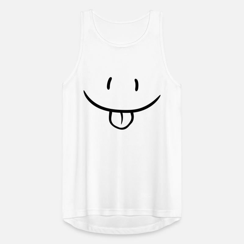 Comic Gesicht Frech Männer Tank Top atmungsaktiv