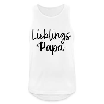 Papa Papa Père Fille Fils Fête des Pères Hommes - Débardeur respirant Homme - blanc - Devant - Nick (188cm)