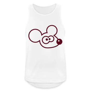 Mouse Mouse Cute Little Rat Rodent Friendly - Men's Breathable Tank Top - white - Front - Nick (188cm)