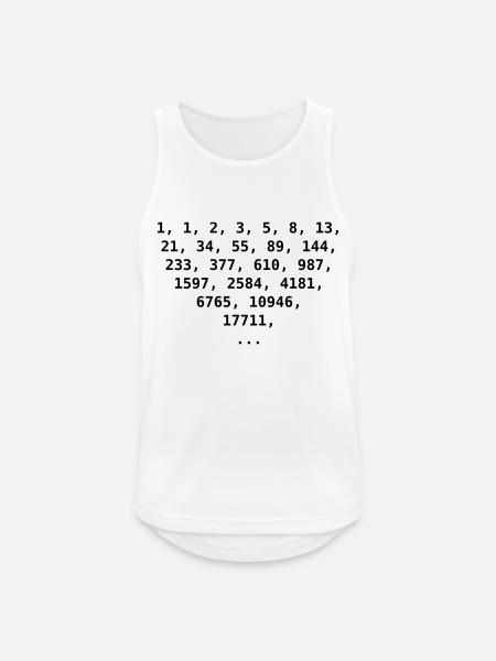 Fibonacci Zahlen - Männer Tank Top atmungsaktiv - Weiß