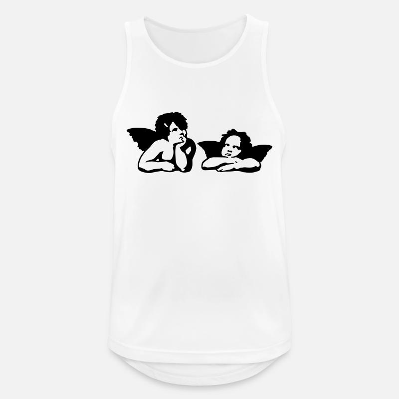 Engel Raffael - Männer Tank Top atmungsaktiv - Weiß