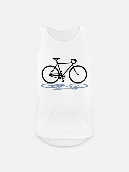Rennrad - Männer Tank Top atmungsaktiv - Weiß