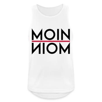 Moin Moin - Männer Tank Top atmungsaktiv - Weiß - Vorne - Nick (188cm)