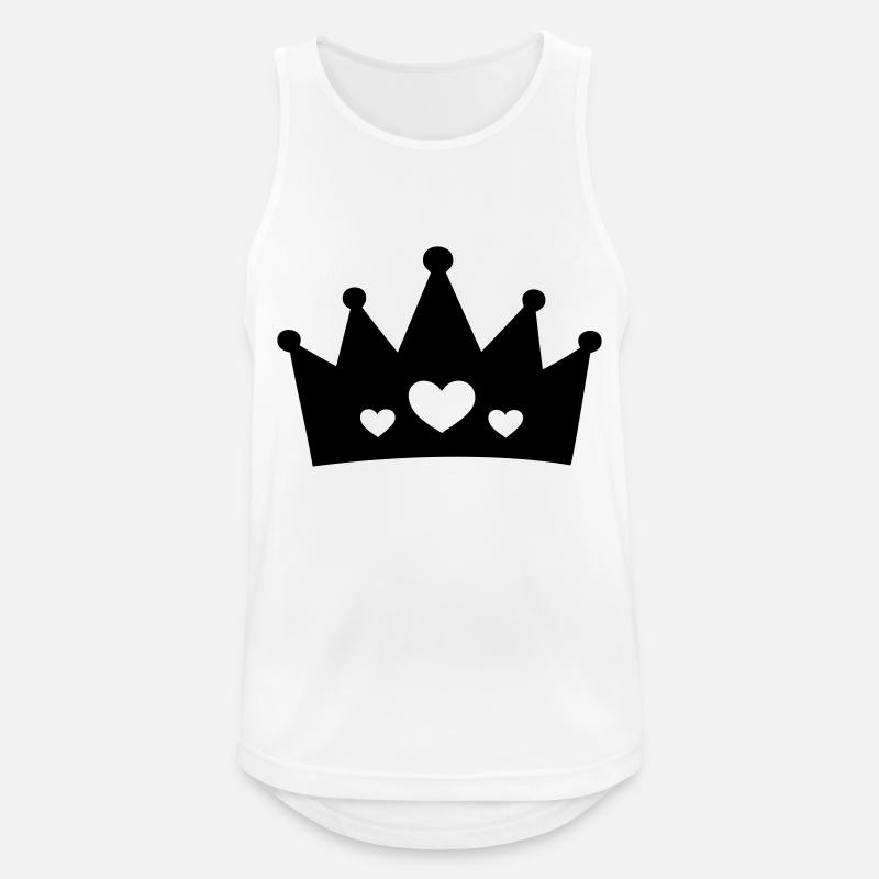 Krone (crown) 05.2 - Männer Tank Top atmungsaktiv - Weiß