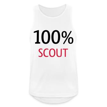 100% Scout - Débardeur respirant Homme - blanc - Devant - Nick (188cm)