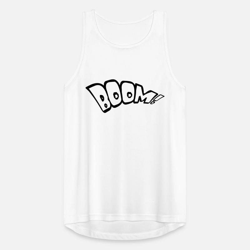 boom text fire hot tnt dynamite explode expl Men's Breathable Tank Top
