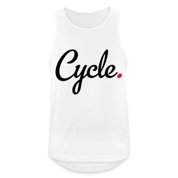 cycling - Men's Breathable Tank Top - white - Front - Nick (188cm)