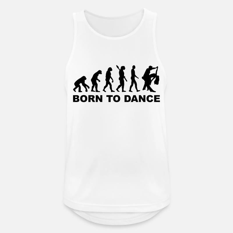 Evolution Dancing - Men's Breathable Tank Top - white
