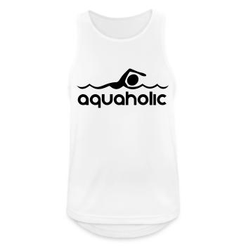 Aquaholic - Men's Breathable Tank Top - white - Front - Nick (188cm)