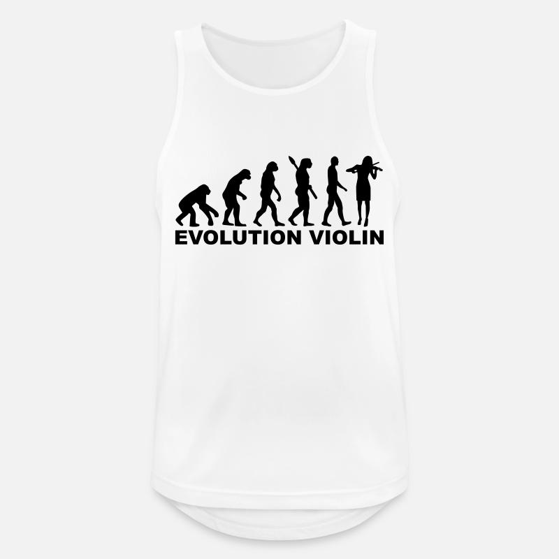 Evolution violin - Men's Breathable Tank Top - white