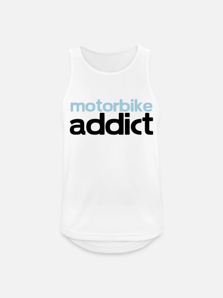 motorbike addict - Men's Breathable Tank Top - white