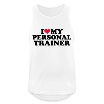 Personal trainer - Men's Breathable Tank Top - white - Front - Nick (188cm)