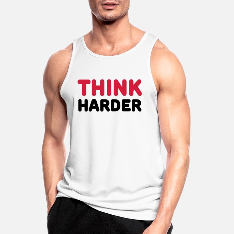 Think harder Männer Tank Top atmungsaktiv