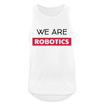 Robotik / Roboter / Robot / Robotics - Männer Tank Top atmungsaktiv - Weiß - Vorne - Nick (188cm)