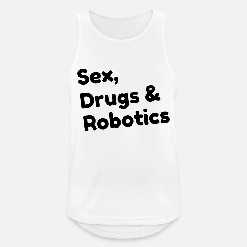 Robotik / Roboter / Robot / Robotics - Männer Tank Top atmungsaktiv - Weiß