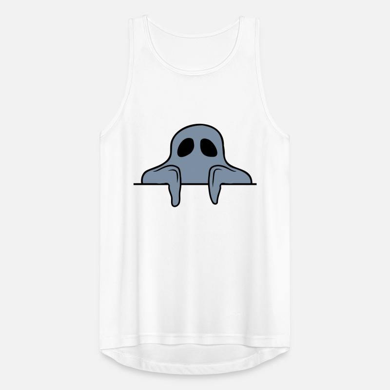 Geist hinter Mauer Comic Männer Tank Top atmungsaktiv
