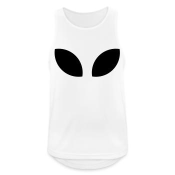 Alien eyes, they are here - Men's Breathable Tank Top - white - Front - Nick (188cm)