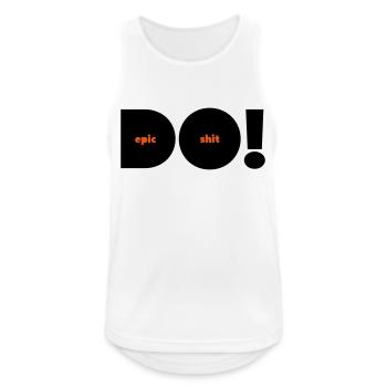 do epic shit alternativ zweifarbig - Männer Tank Top atmungsaktiv - Weiß - Vorne - Nick (188cm)