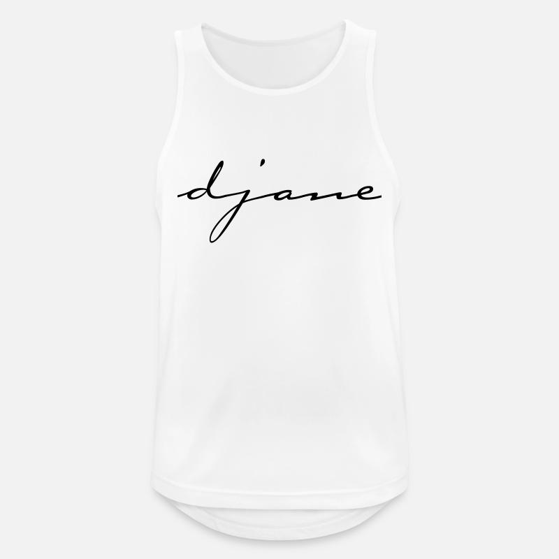 DJANE script - Men's Breathable Tank Top - white