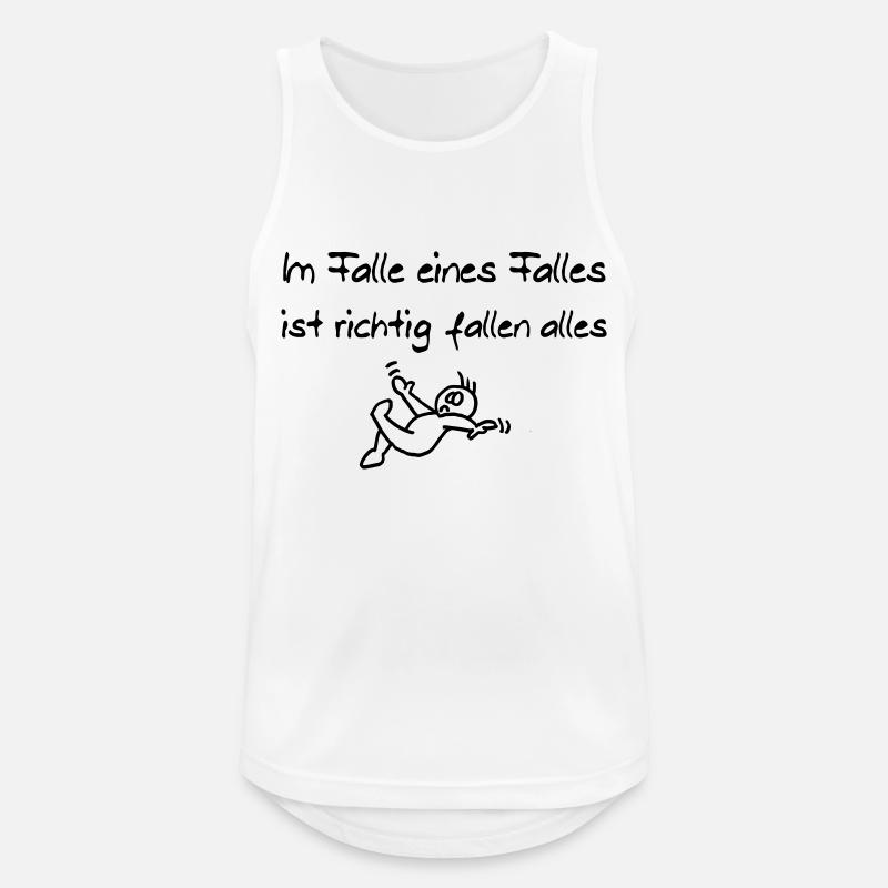 Im Falle eines Falles - Männer Tank Top atmungsaktiv - Weiß