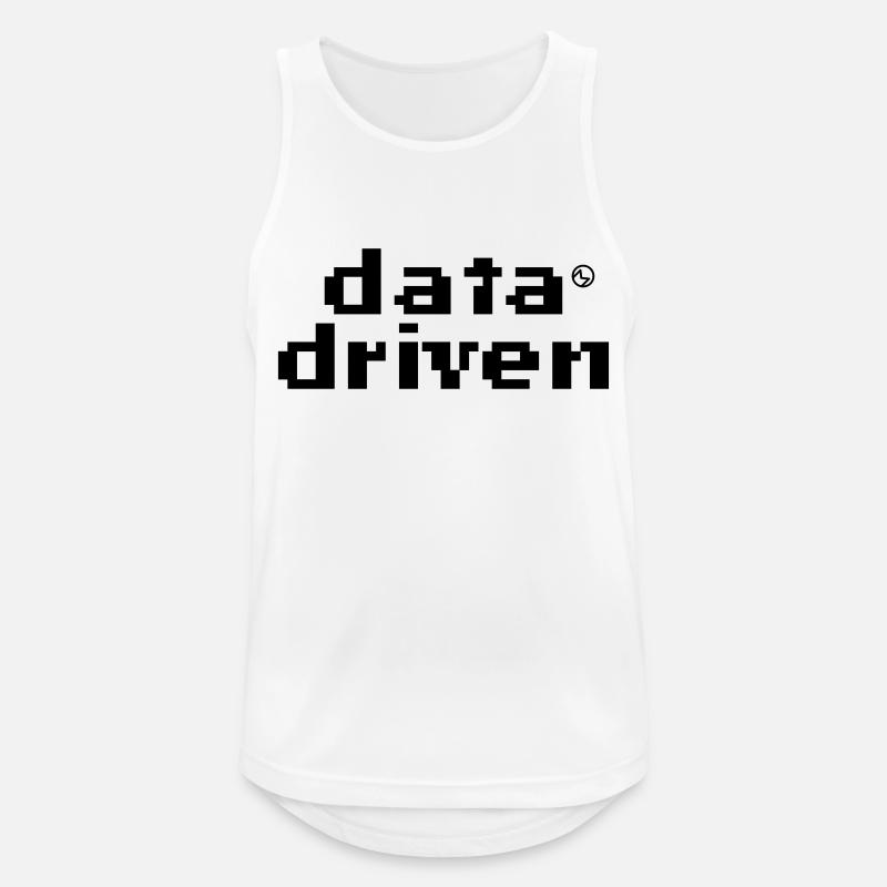 Data driven - Männer Tank Top atmungsaktiv - Weiß