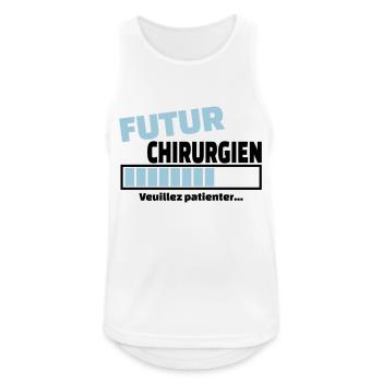futur chirurgien - Débardeur respirant Homme - blanc - Devant - Nick (188cm)