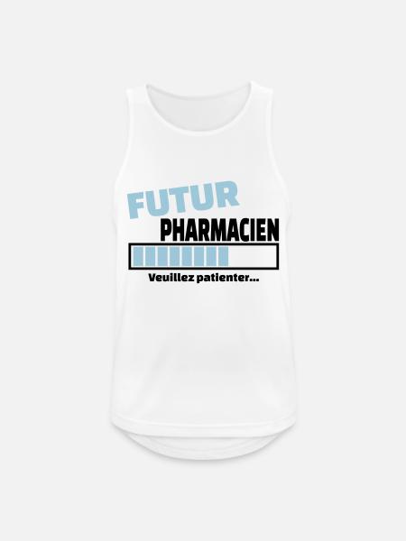 futur pharmacien - Débardeur respirant Homme - blanc