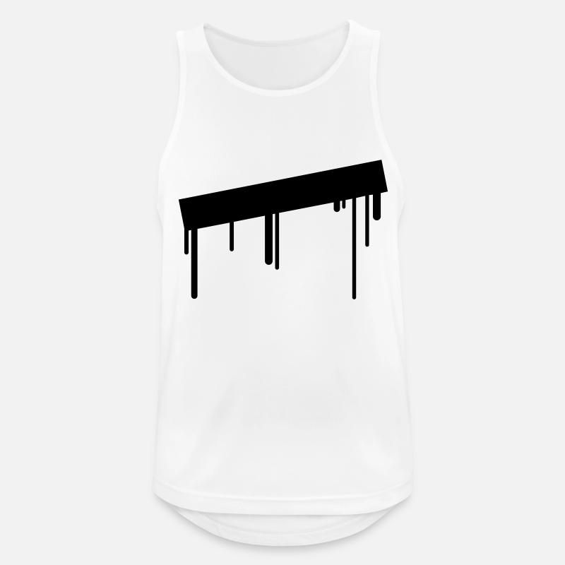 empty_graffiti_frame - Männer Tank Top atmungsaktiv - Weiß