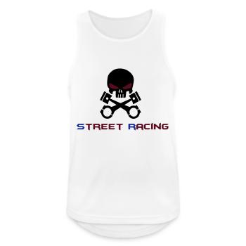 STREET RACING - Débardeur respirant Homme - blanc - Devant - Nick (188cm)