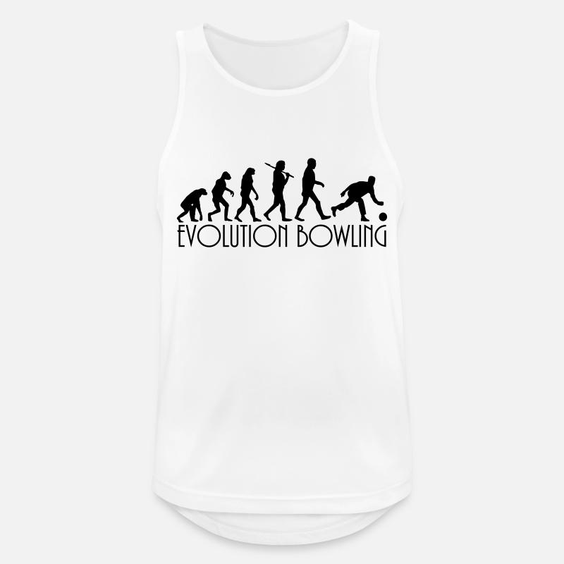 evolution Bowling - Men's Breathable Tank Top - white