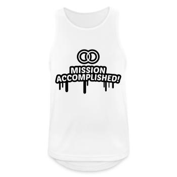 Mission Heirat erfolgreich abgeschlossen 1c - Männer Tank Top atmungsaktiv - Weiß - Vorne - Nick (188cm)