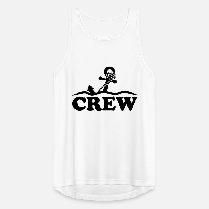 Anchor under water waves crew design Men's Breathable Tank Top