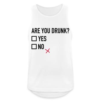 Are you drunk? - Men's Breathable Tank Top - white - Front - Nick (188cm)