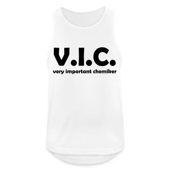 chemiker - Männer Tank Top atmungsaktiv - Weiß - Vorne - Nick (188cm)