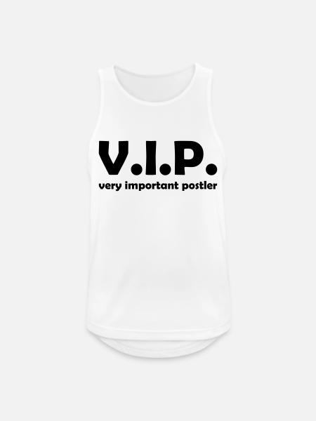 Very Important Postler Briefträger Zusteller - Männer Tank Top atmungsaktiv - Weiß