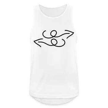 pfeile - Männer Tank Top atmungsaktiv - Weiß - Vorne - Nick (188cm)