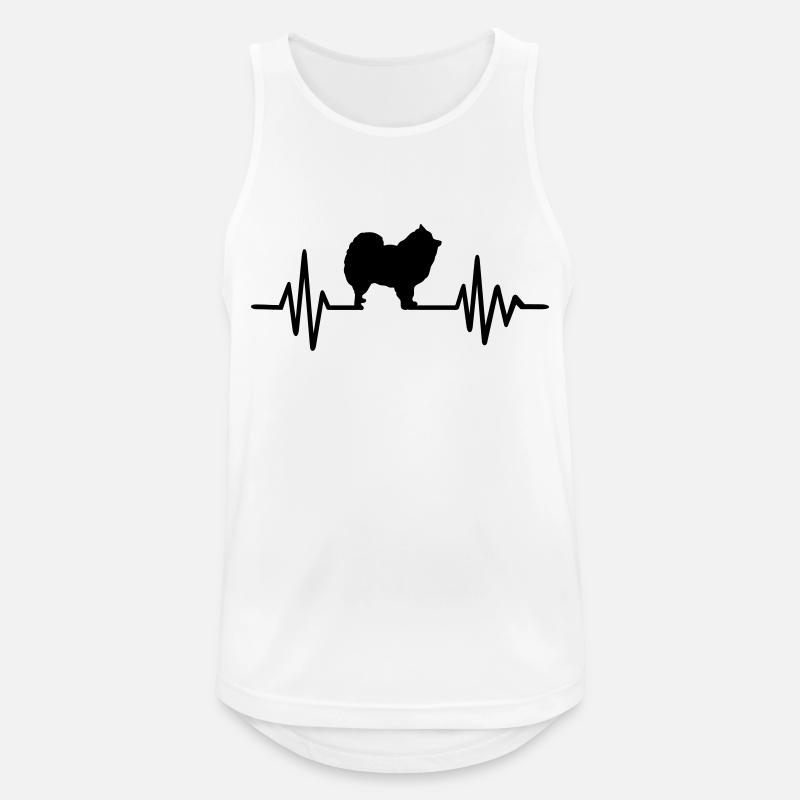 Spitz - Männer Tank Top atmungsaktiv - Weiß
