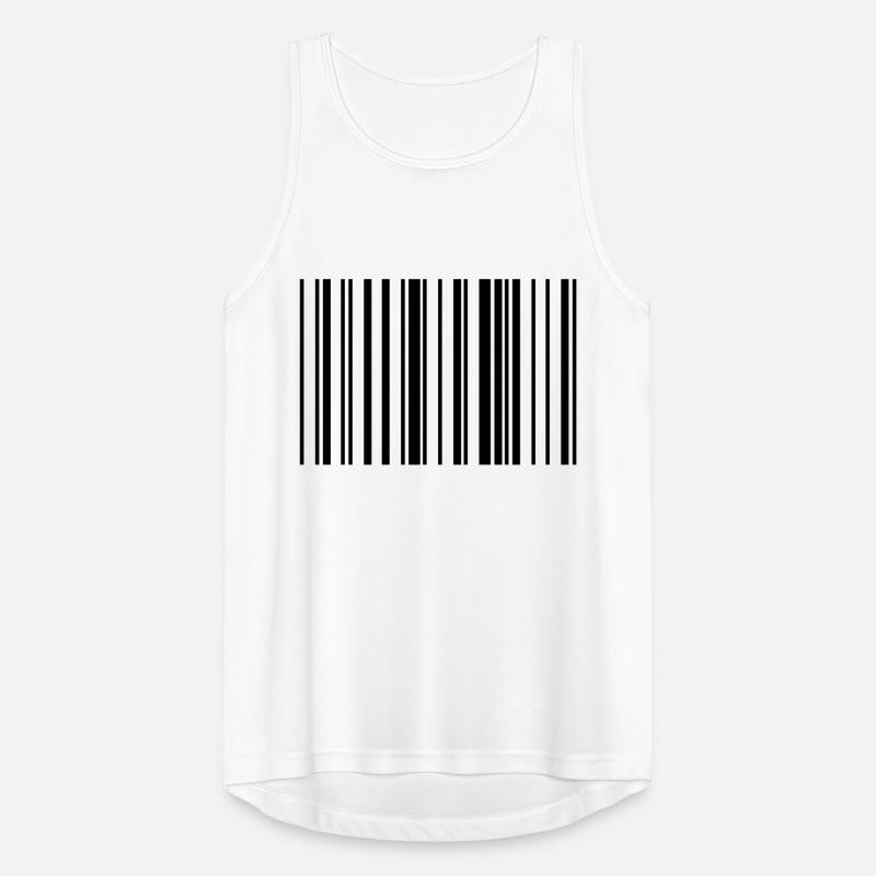 Barcode Code Streifen Gestreift Männer Tank Top atmungsaktiv