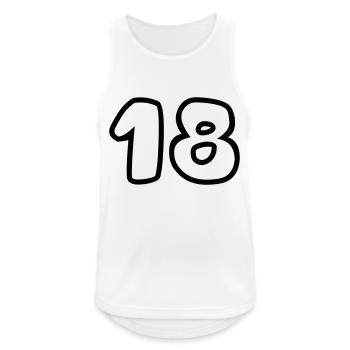 18 - Men's Breathable Tank Top - white - Front - Nick (188cm)