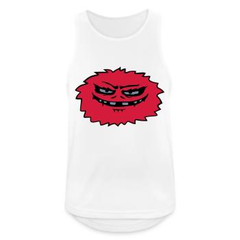 Haariges böses Monster Comic - Männer Tank Top atmungsaktiv - Weiß - Vorne - Nick (188cm)